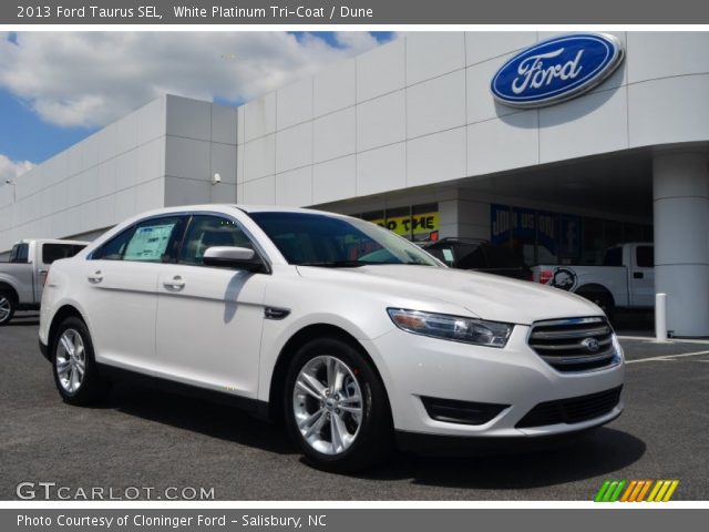 2013 Ford Taurus SEL in White Platinum Tri-Coat
