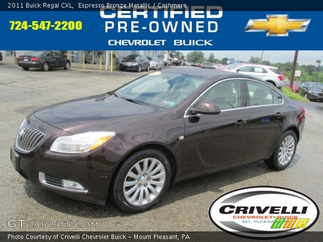 2011 Buick Regal CXL in Espresso Bronze Metallic