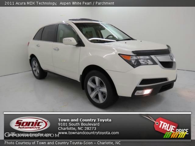 2011 Acura MDX Technology in Aspen White Pearl