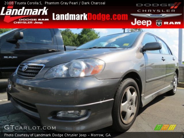 2008 Toyota Corolla S in Phantom Gray Pearl