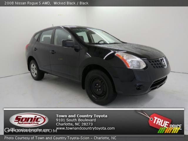2008 Nissan Rogue S AWD in Wicked Black