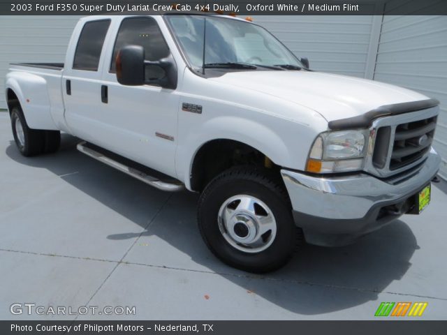 2003 Ford F350 Super Duty Lariat Crew Cab 4x4 Dually in Oxford White