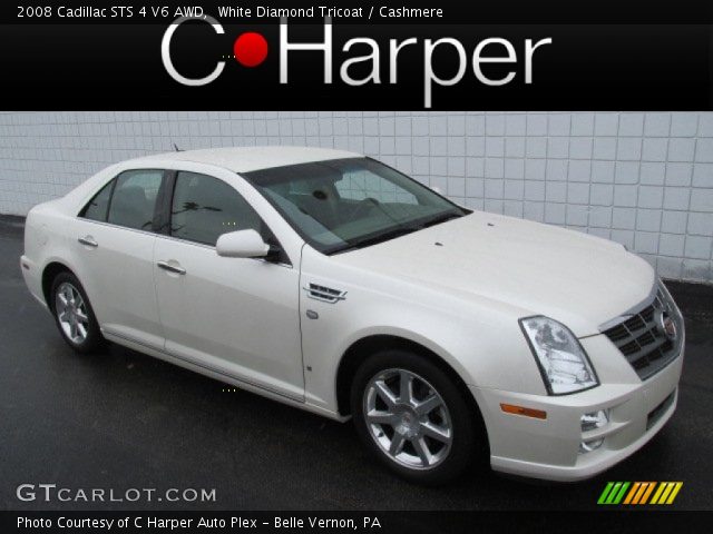 2008 Cadillac STS 4 V6 AWD in White Diamond Tricoat