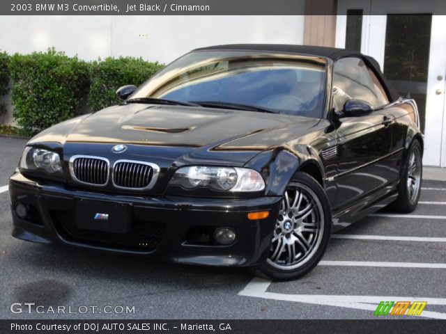2003 BMW M3 Convertible in Jet Black