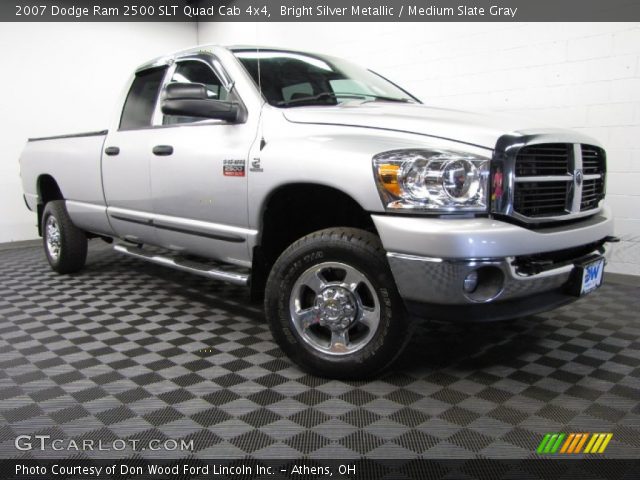 2007 Dodge Ram 2500 SLT Quad Cab 4x4 in Bright Silver Metallic