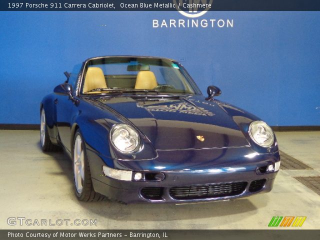 1997 Porsche 911 Carrera Cabriolet in Ocean Blue Metallic