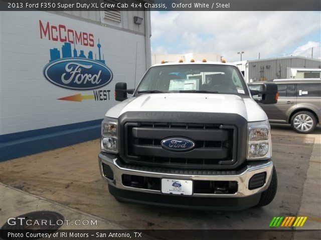 2013 Ford F350 Super Duty XL Crew Cab 4x4 Chassis in Oxford White