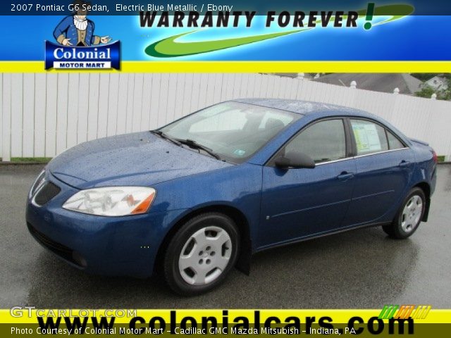 2007 Pontiac G6 Sedan in Electric Blue Metallic