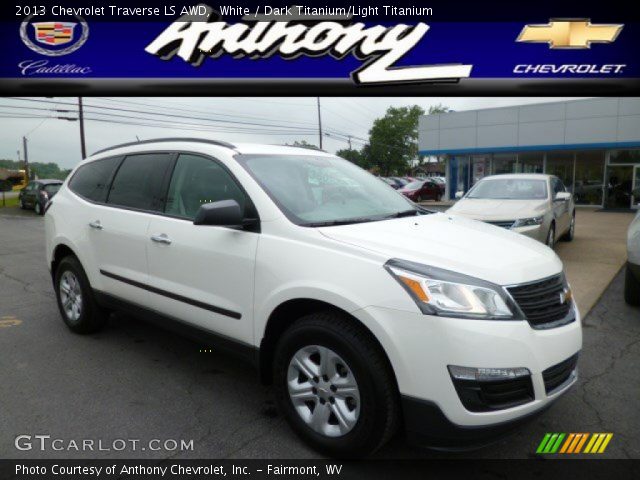 2013 Chevrolet Traverse LS AWD in White