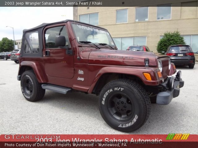 2003 Jeep Wrangler Sahara 4x4 in Sienna Pearl
