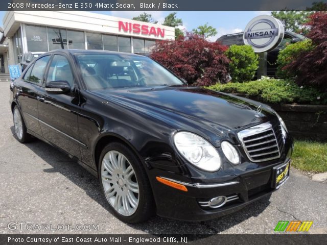 2008 Mercedes-Benz E 350 4Matic Sedan in Black