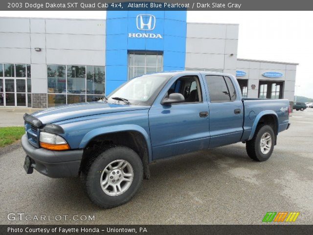 2003 Dodge Dakota SXT Quad Cab 4x4 in Atlantic Blue Pearlcoat