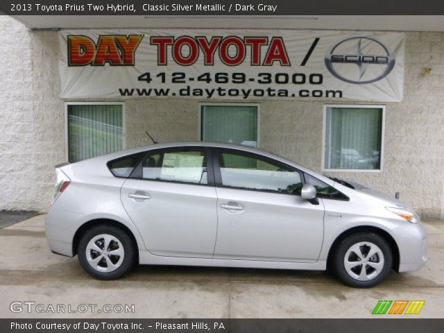 2013 Toyota Prius Two Hybrid in Classic Silver Metallic