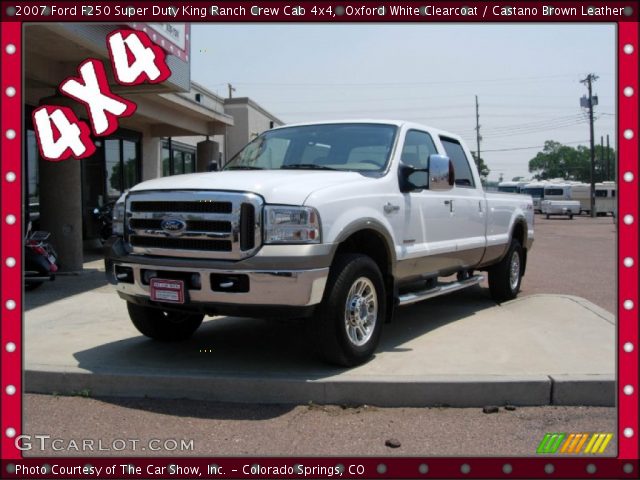 2007 Ford F250 Super Duty King Ranch Crew Cab 4x4 in Oxford White Clearcoat