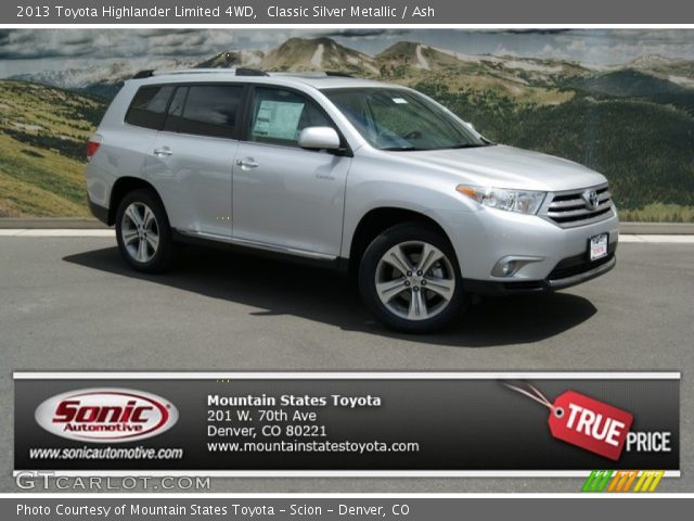 2013 Toyota Highlander Limited 4WD in Classic Silver Metallic