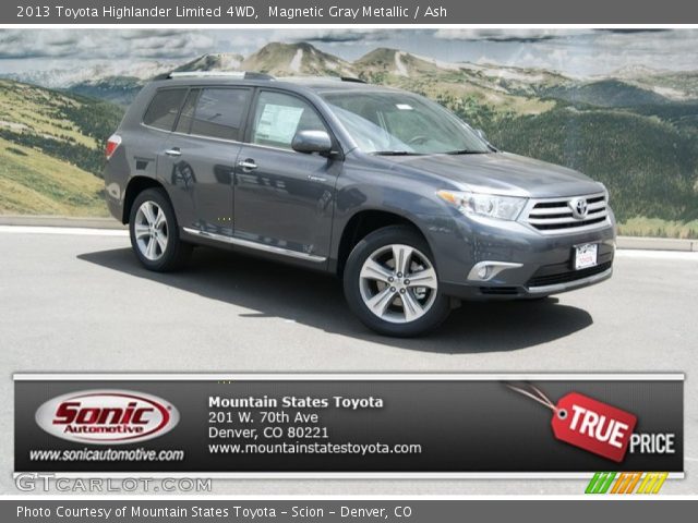 2013 Toyota Highlander Limited 4WD in Magnetic Gray Metallic