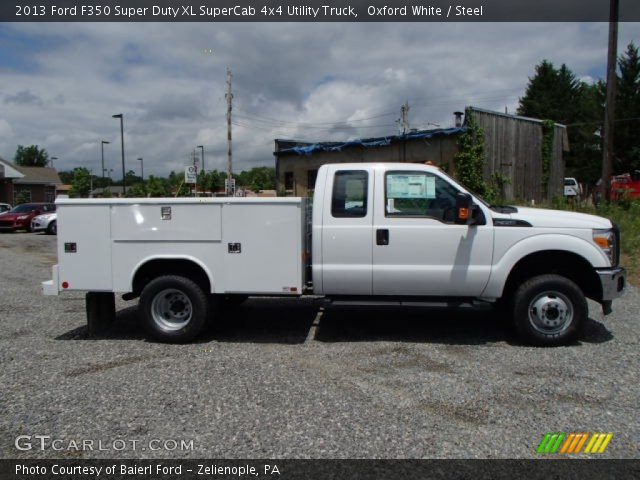 2013 Ford F350 Super Duty XL SuperCab 4x4 Utility Truck in Oxford White