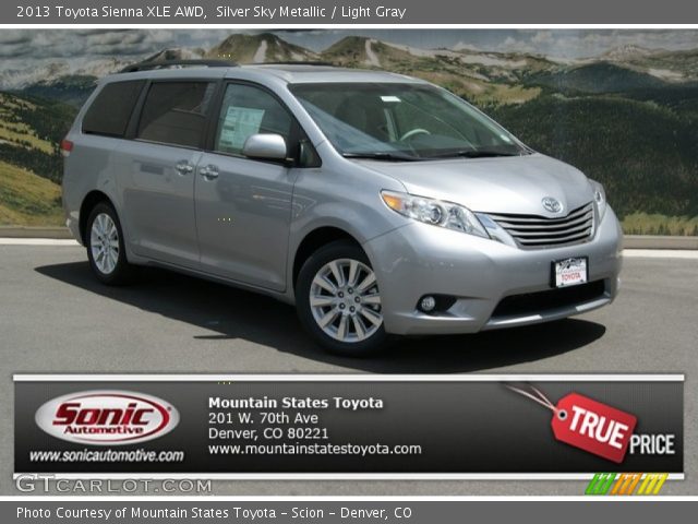 2013 Toyota Sienna XLE AWD in Silver Sky Metallic