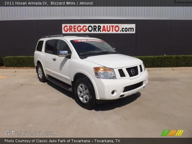 2011 Nissan Armada SV in Blizzard White
