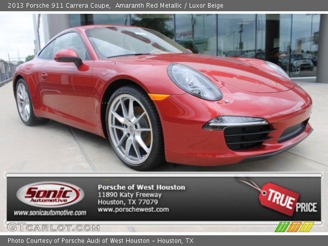 2013 Porsche 911 Carrera Coupe in Amaranth Red Metallic