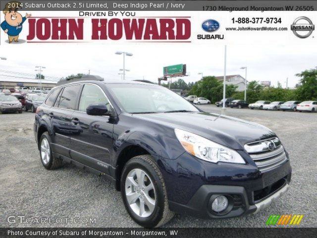 2014 Subaru Outback 2.5i Limited in Deep Indigo Pearl