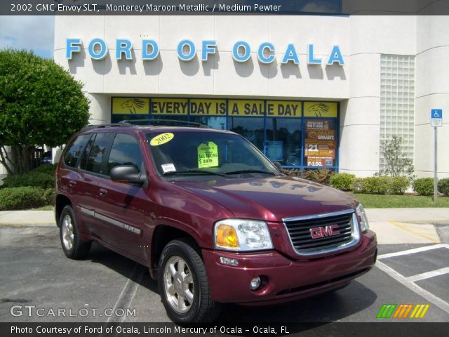 2002 GMC Envoy SLT in Monterey Maroon Metallic