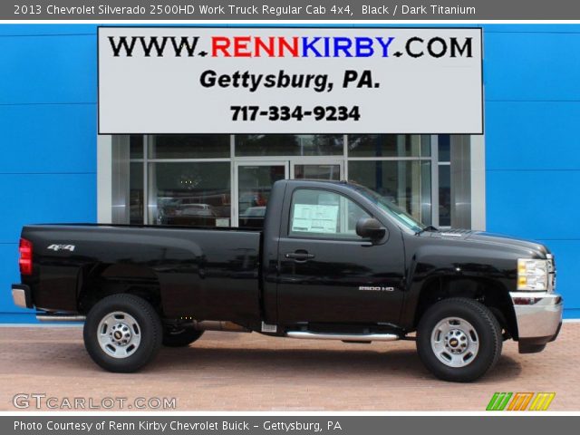 2013 Chevrolet Silverado 2500HD Work Truck Regular Cab 4x4 in Black