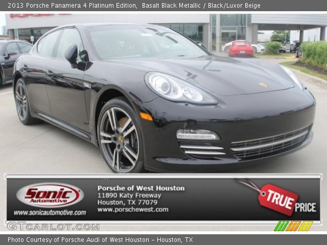 2013 Porsche Panamera 4 Platinum Edition in Basalt Black Metallic