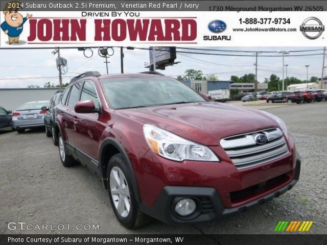 2014 Subaru Outback 2.5i Premium in Venetian Red Pearl