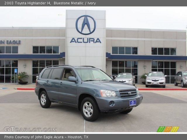2003 Toyota Highlander I4 in Bluestone Metallic