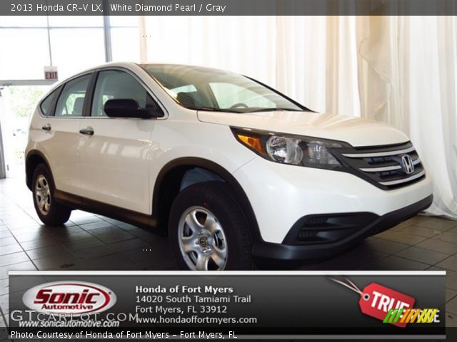 2013 Honda CR-V LX in White Diamond Pearl