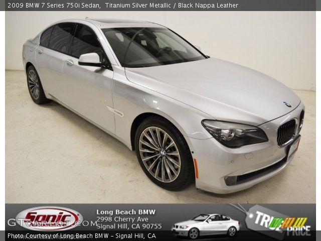 2009 BMW 7 Series 750i Sedan in Titanium Silver Metallic