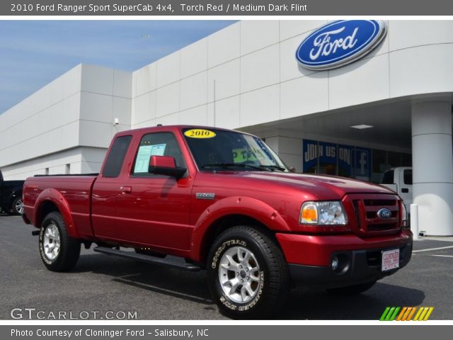 2010 Ford Ranger Sport SuperCab 4x4 in Torch Red