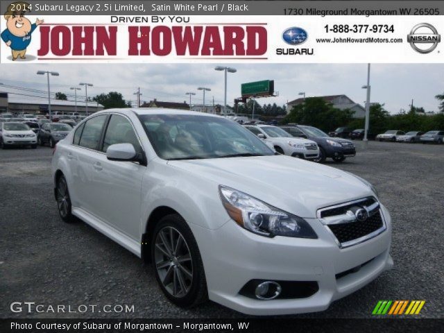 2014 Subaru Legacy 2.5i Limited in Satin White Pearl