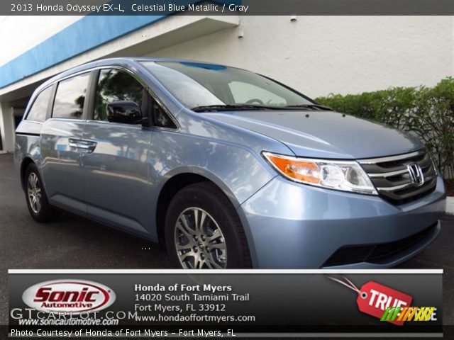 2013 Honda Odyssey EX-L in Celestial Blue Metallic