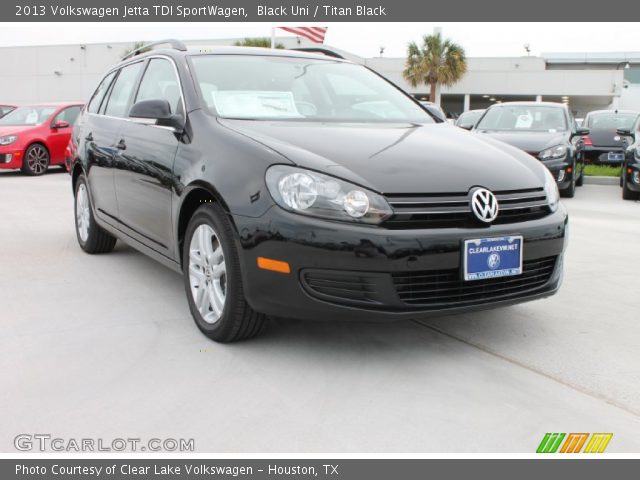 2013 Volkswagen Jetta TDI SportWagen in Black Uni