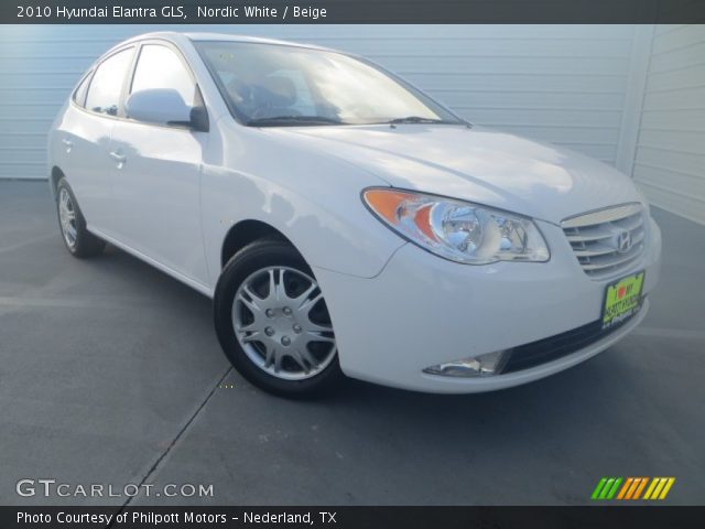 2010 Hyundai Elantra GLS in Nordic White
