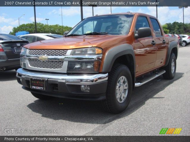 2007 Chevrolet Colorado LT Crew Cab 4x4 in Sunburst Orange Metallic