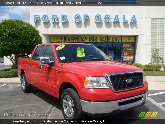 2008 Ford F150 XLT SuperCrew in Bright Red