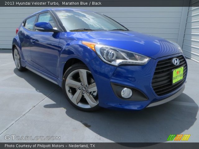 2013 Hyundai Veloster Turbo in Marathon Blue