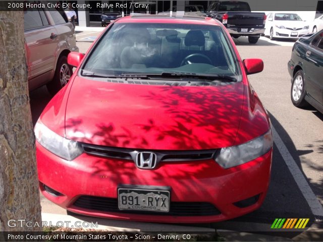2008 Honda Civic EX Coupe in Rallye Red