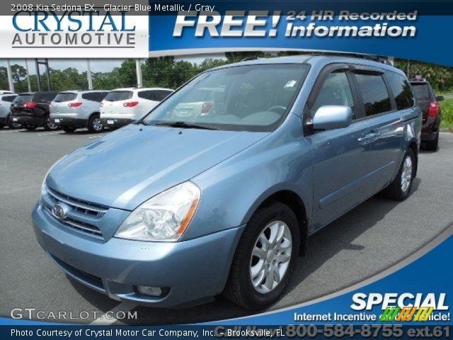 2008 Kia Sedona EX in Glacier Blue Metallic