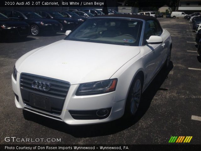 2010 Audi A5 2.0T Cabriolet in Ibis White