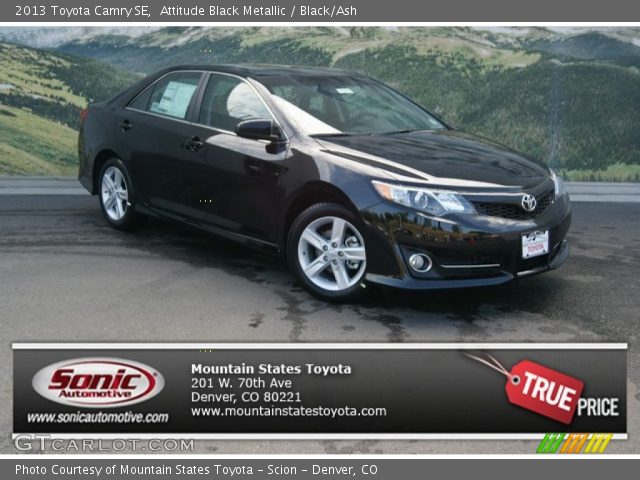 2013 Toyota Camry SE in Attitude Black Metallic
