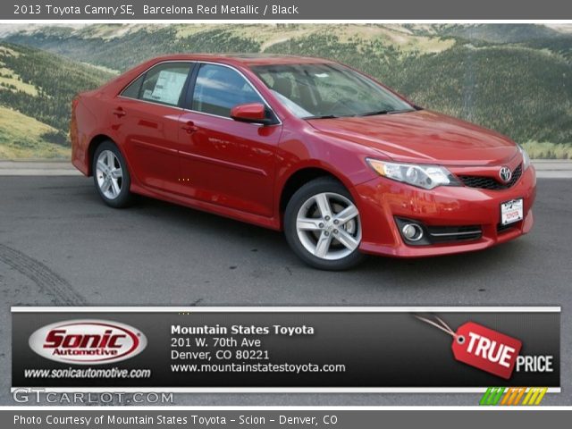 2013 Toyota Camry SE in Barcelona Red Metallic