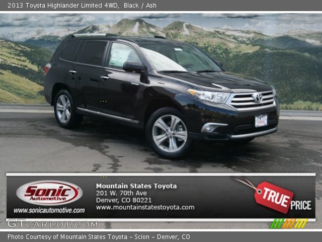 2013 Toyota Highlander Limited 4WD in Black