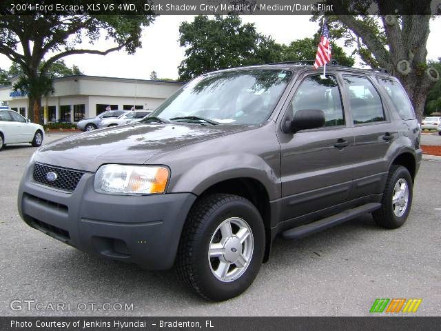 2004 Ford Escape XLS V6 4WD in Dark Shadow Grey Metallic