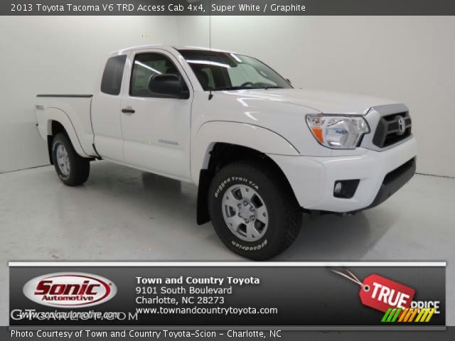 2013 Toyota Tacoma V6 TRD Access Cab 4x4 in Super White