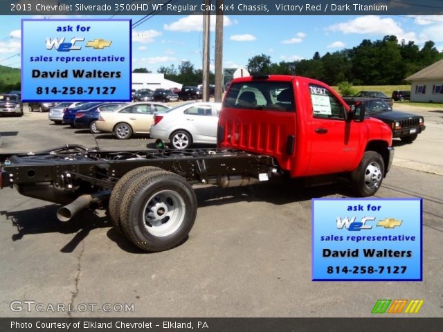 2013 Chevrolet Silverado 3500HD WT Regular Cab 4x4 Chassis in Victory Red