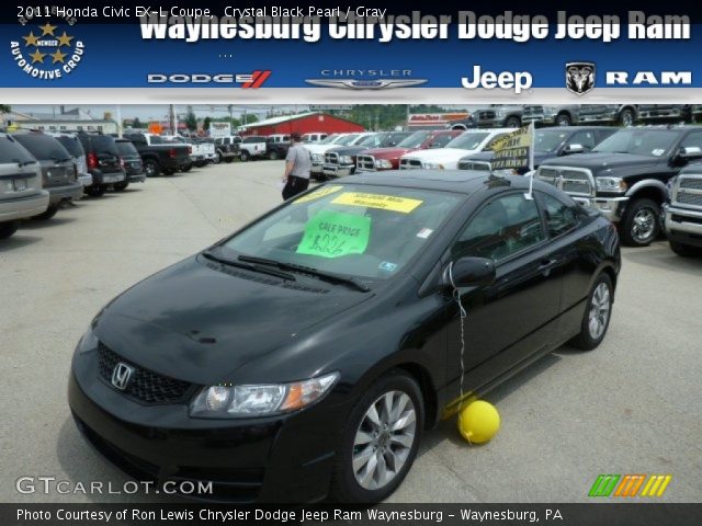 2011 Honda Civic EX-L Coupe in Crystal Black Pearl